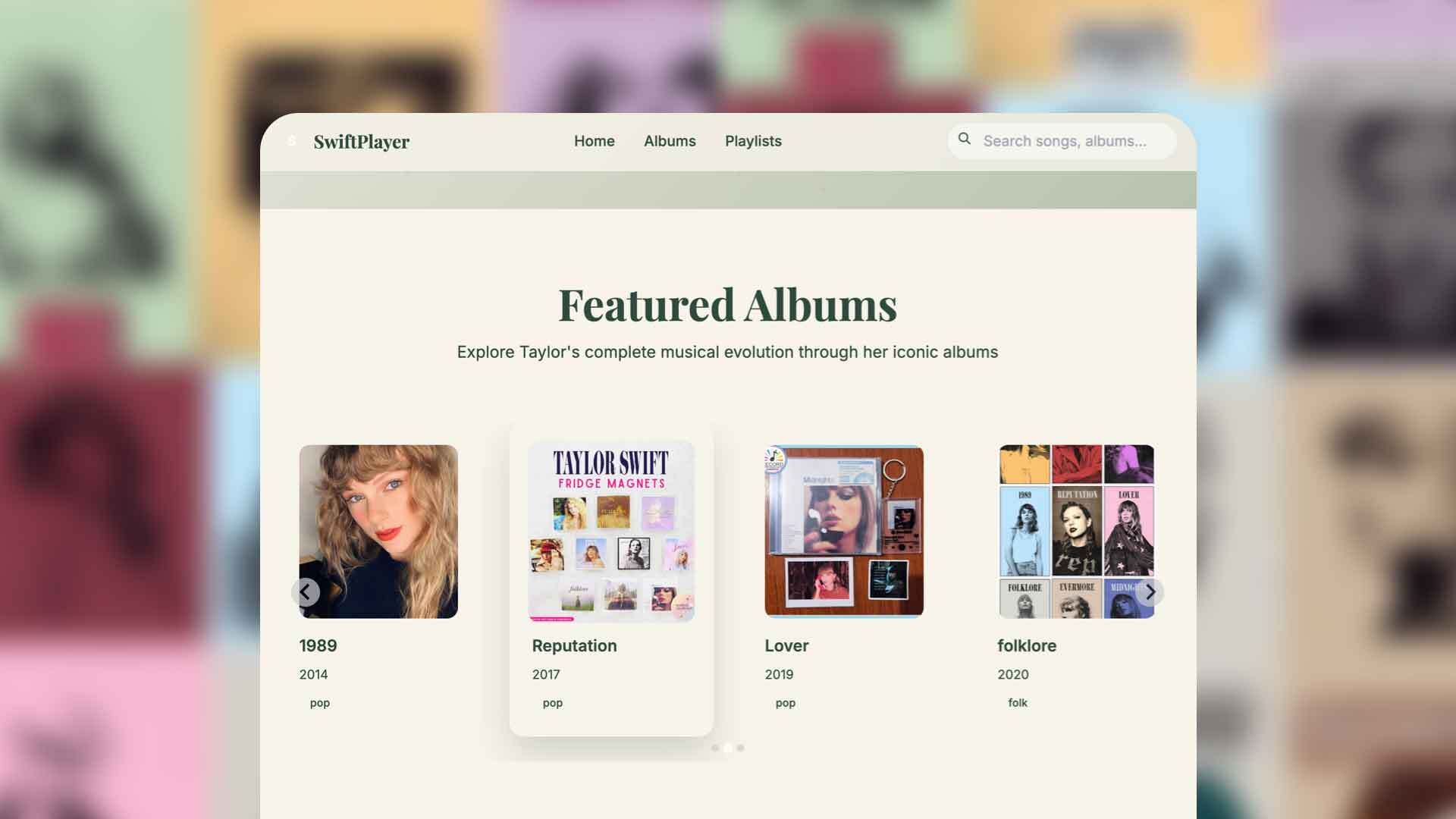Taylor Swift Streaming App