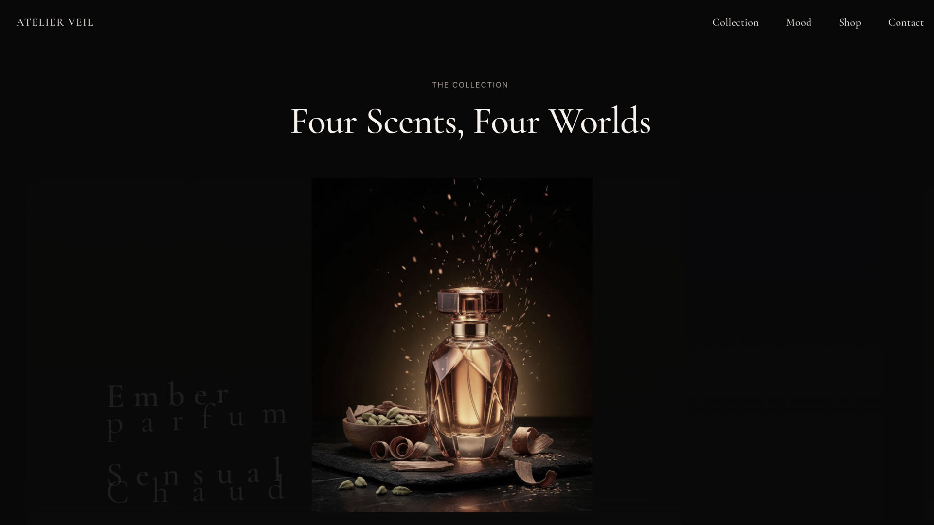 Atelier Veil Perfume Page