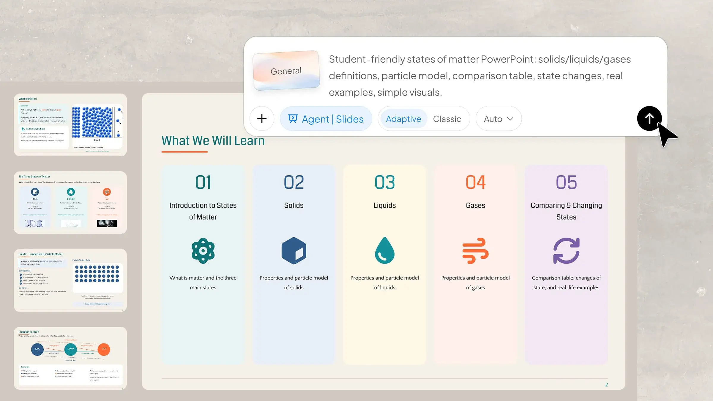 States of Matter PPT for Easy Science Presentation