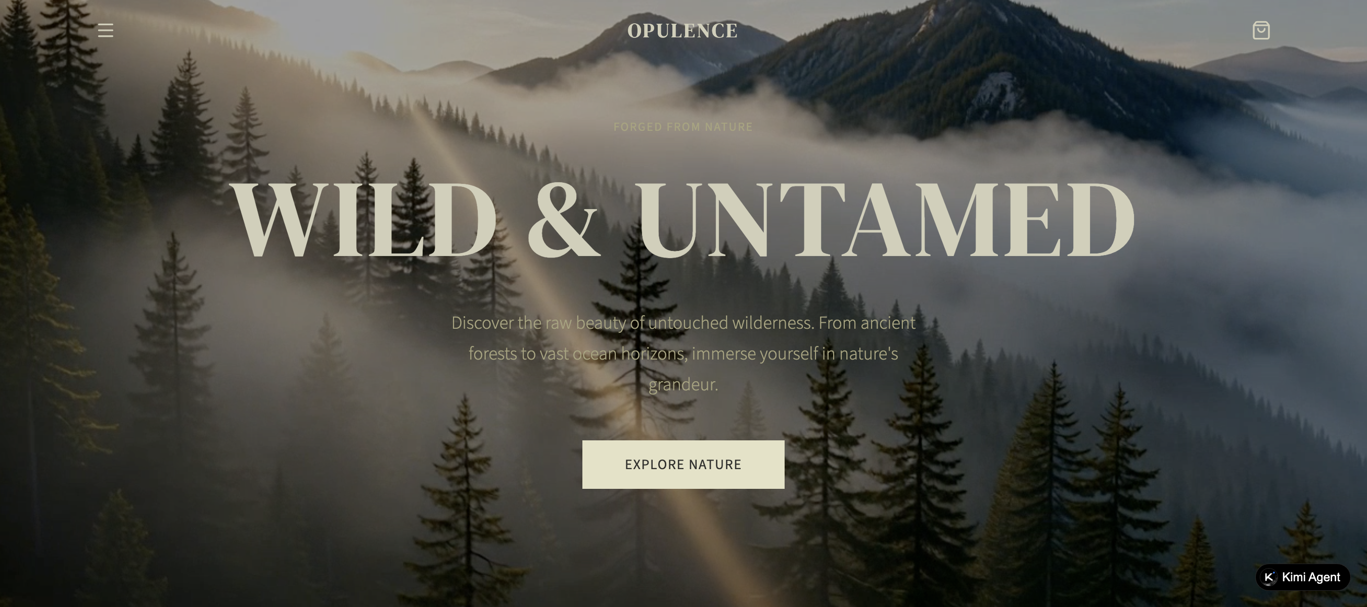 Opulence Video Hero Pages