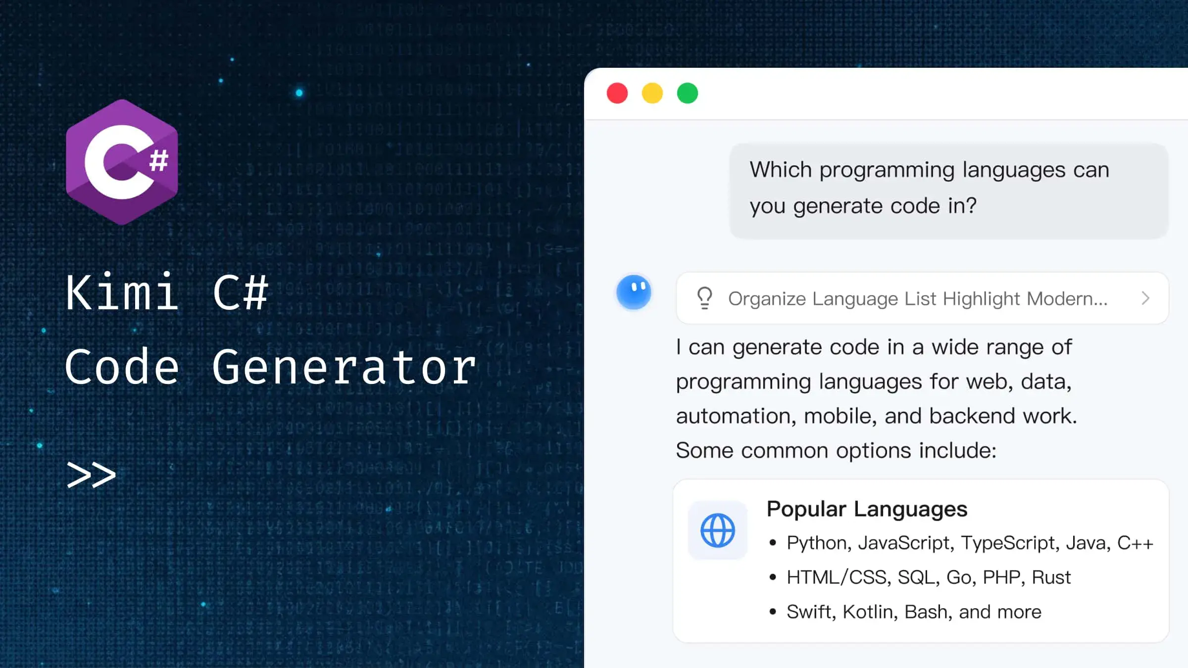 AI C# Code Generator for Productive .NET Development