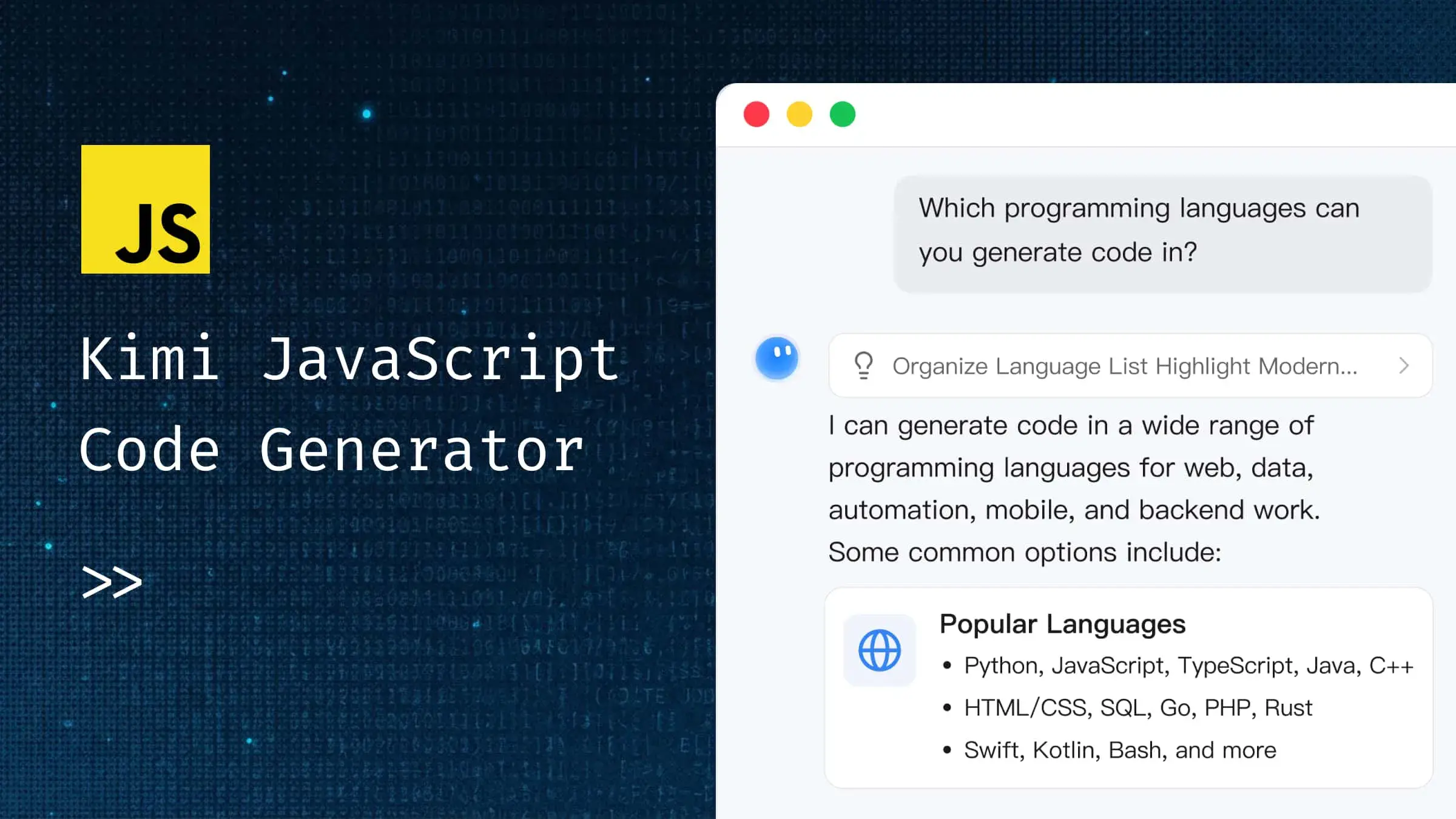 AI JavaScript Code Generator for Smarter Application Building