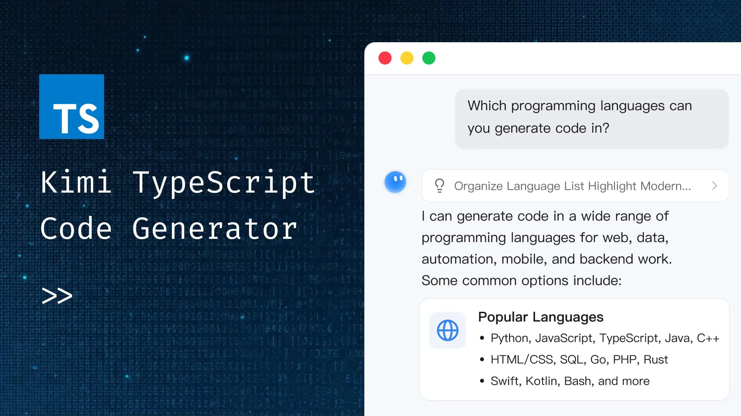 AI TypeScript Code Generator for Seamless Code Creation
