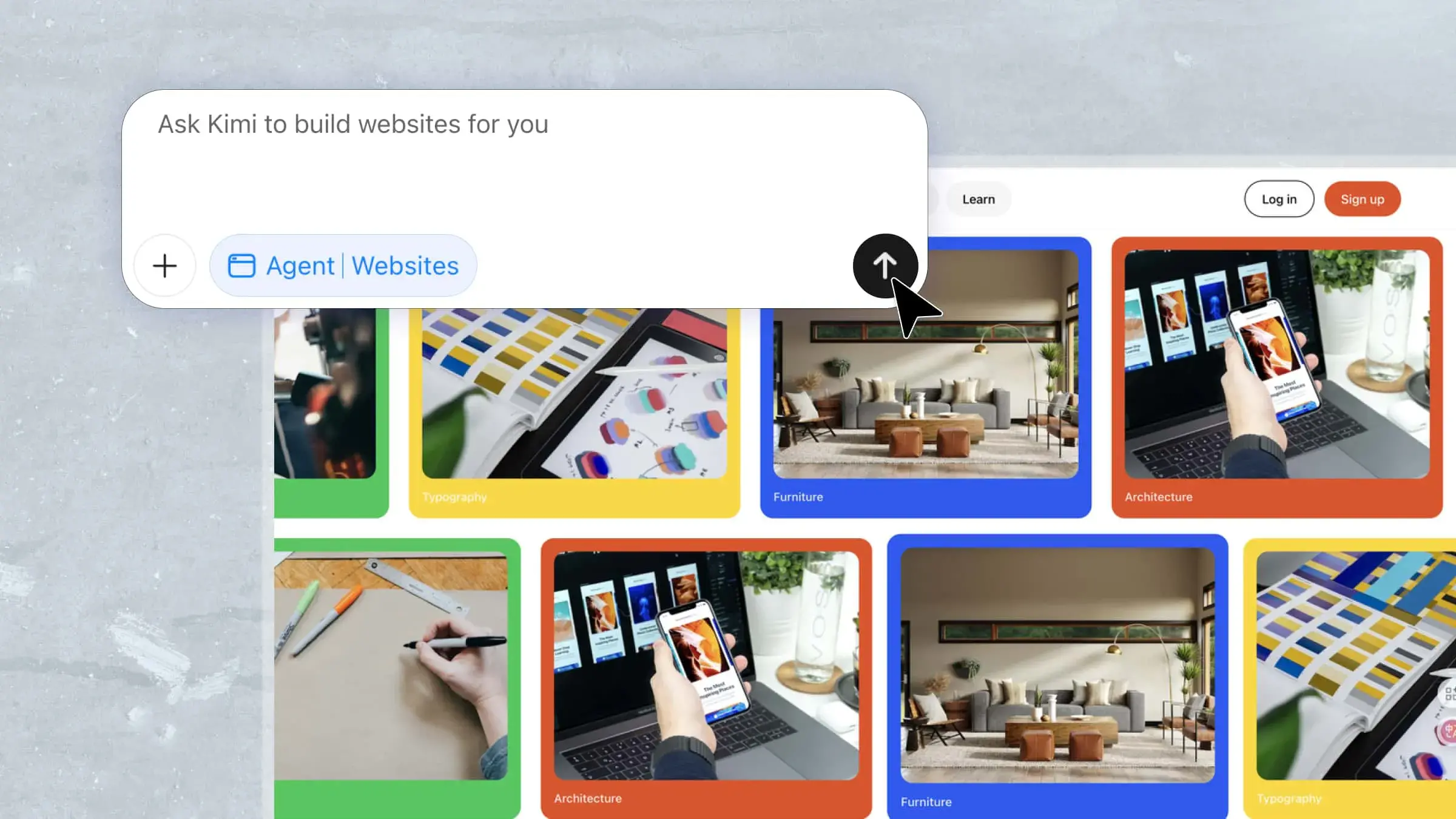 Build a website from scratch with Kimi Websites