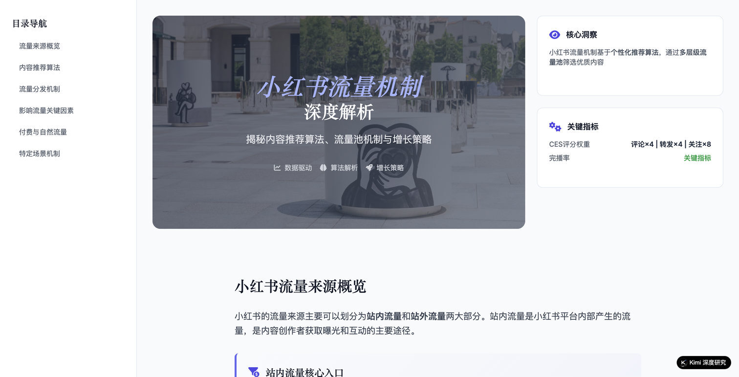 小红书流量分发机制