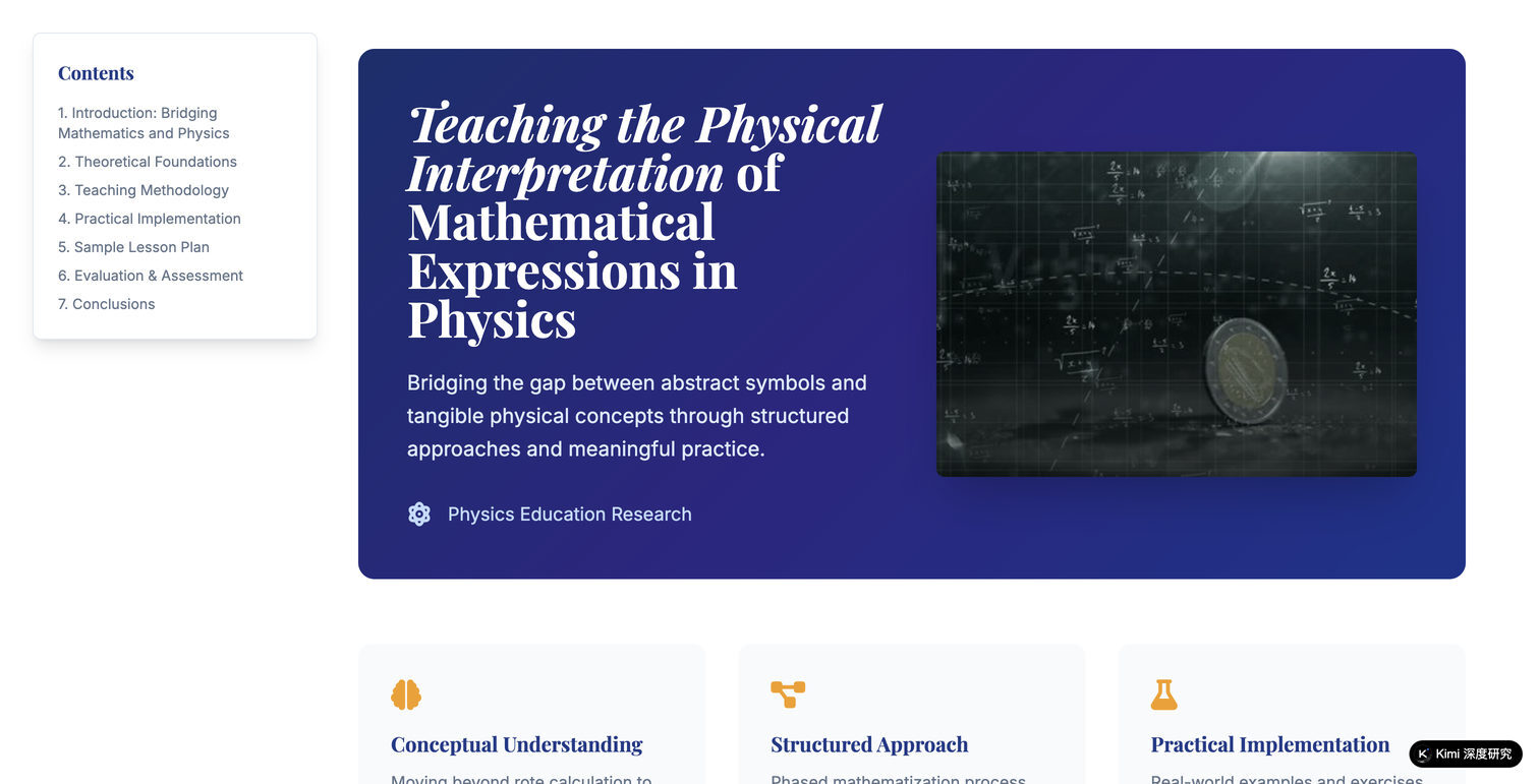 From Symbols to Physics Research