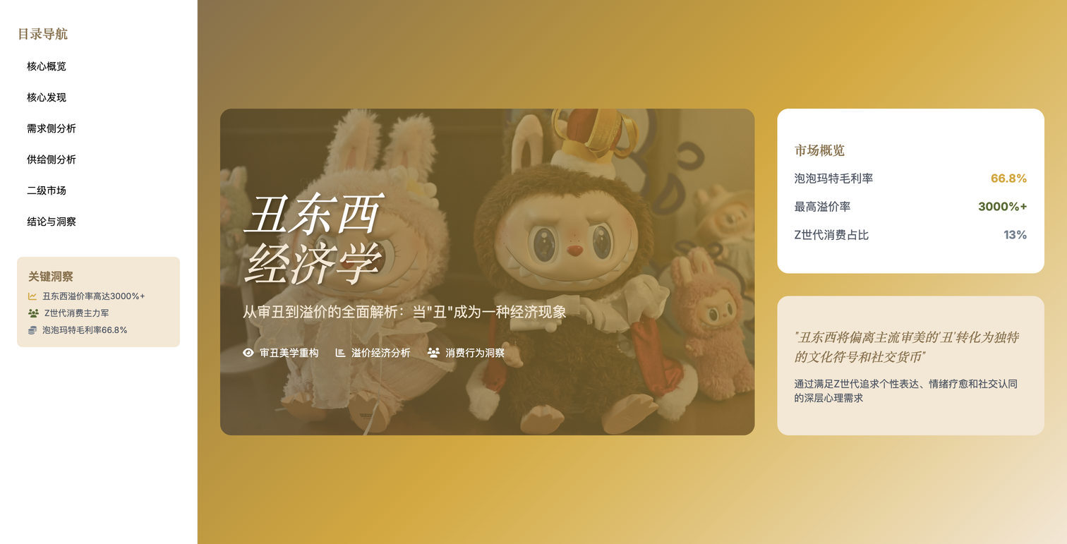 丑萌商品的消费经济