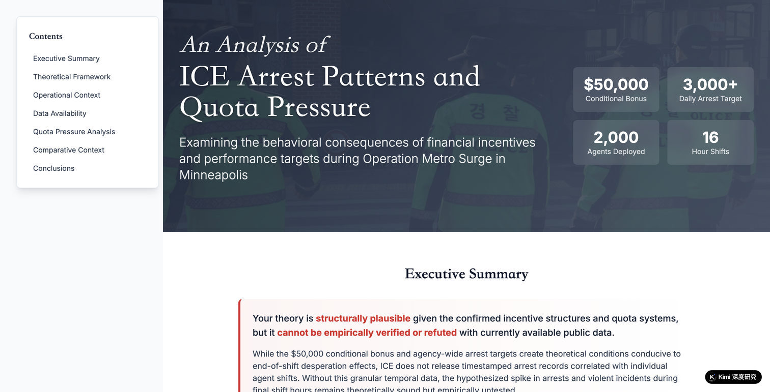 ICE Arrest Timing Evidence Report