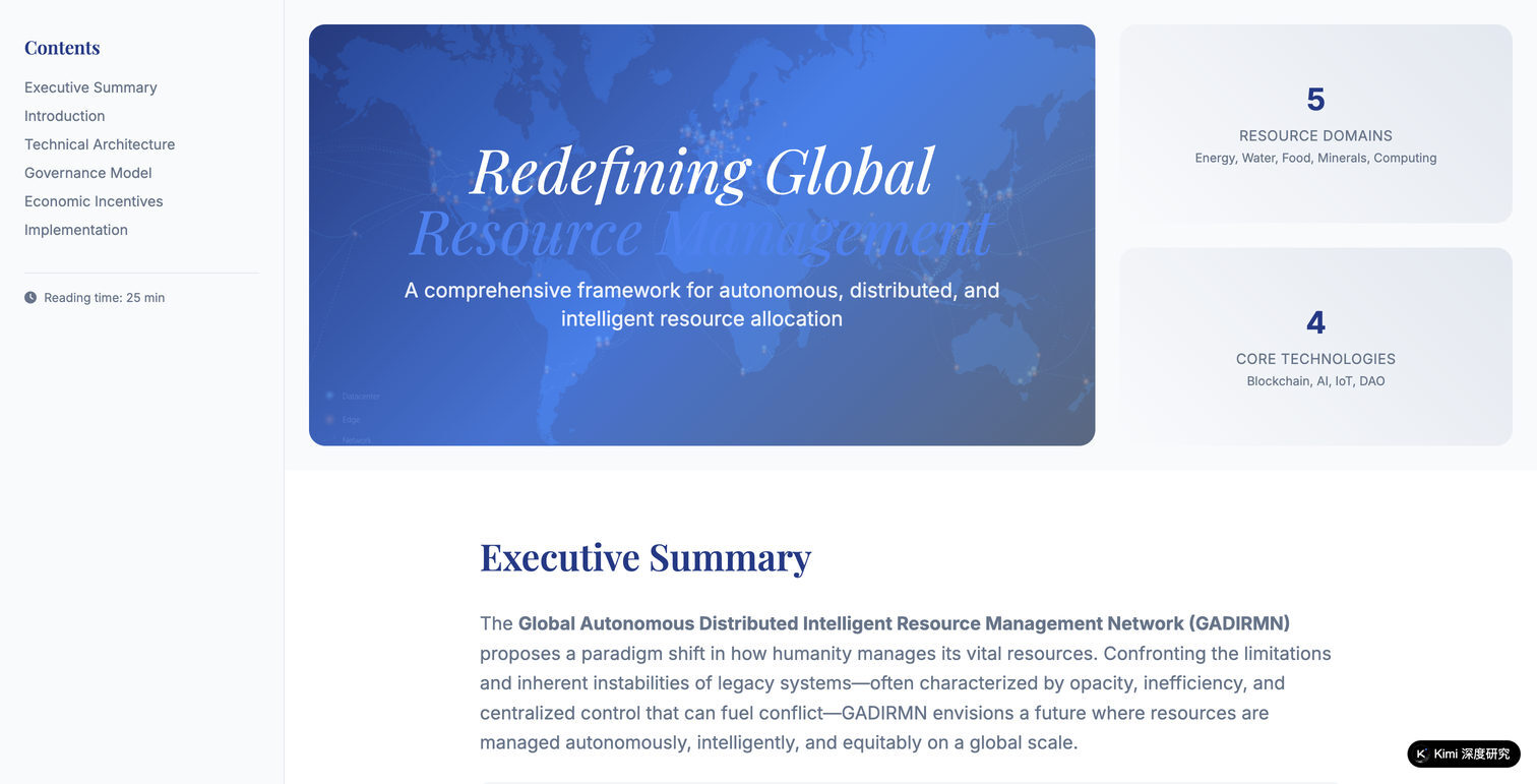 GADIRMN Resource Network Analysis