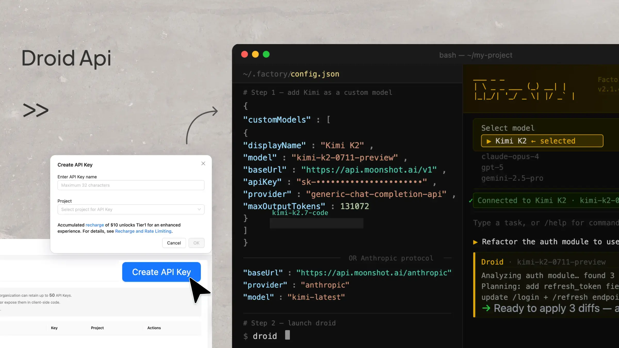 Droid API Integration: How to Connect External AI Models