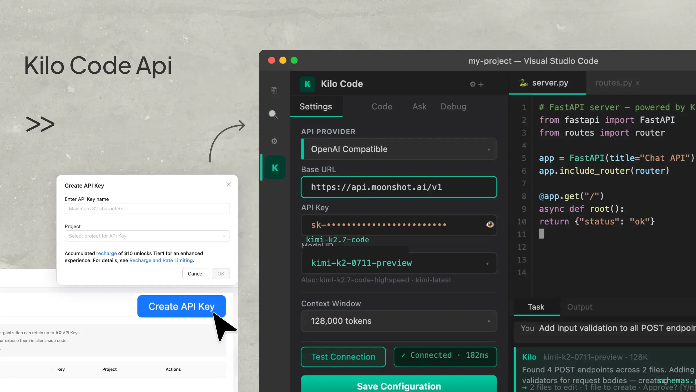 How to Connect an External API to Kilo Code