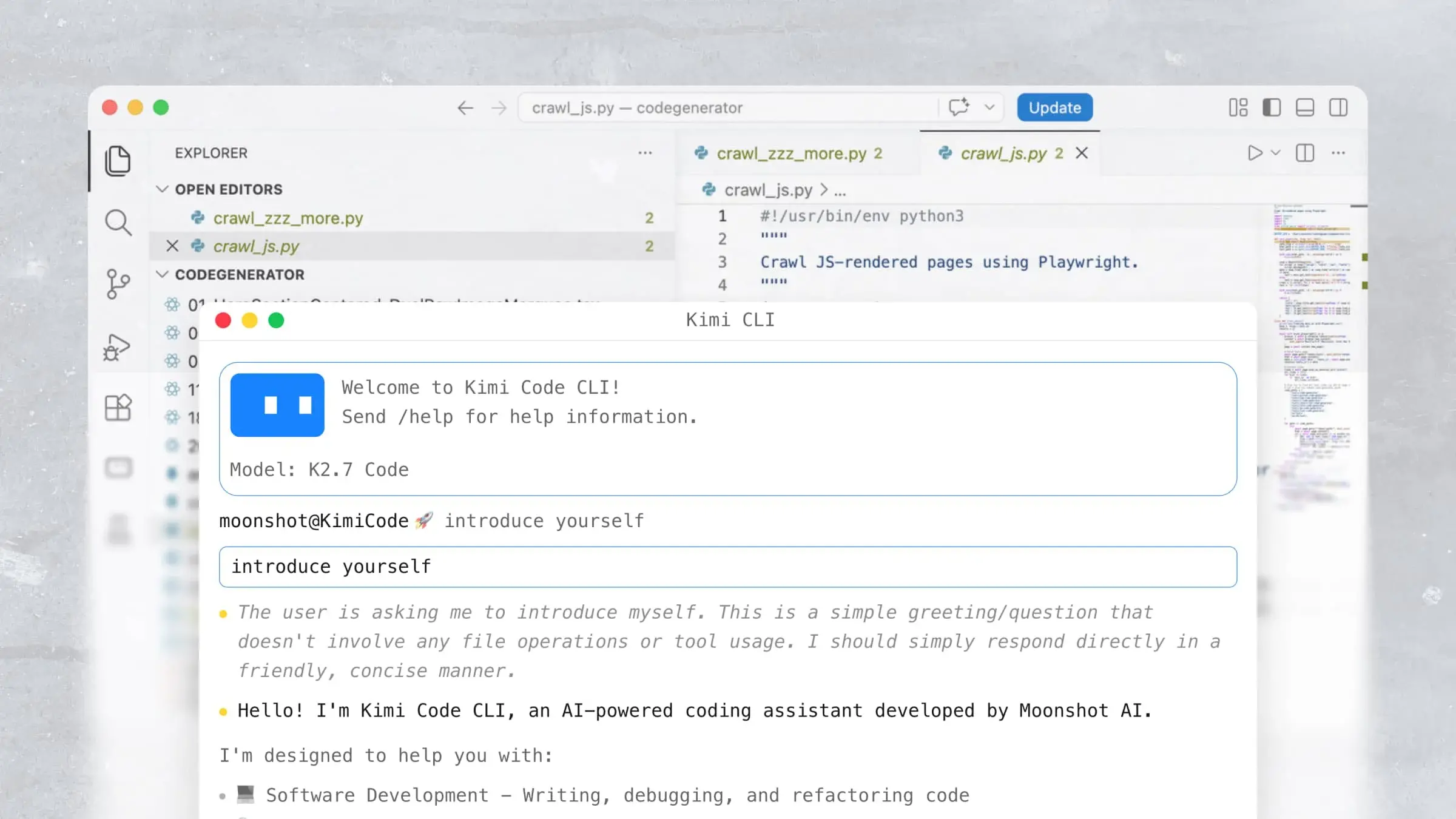 Bester KI-Coding-Assistent – Kimi Code