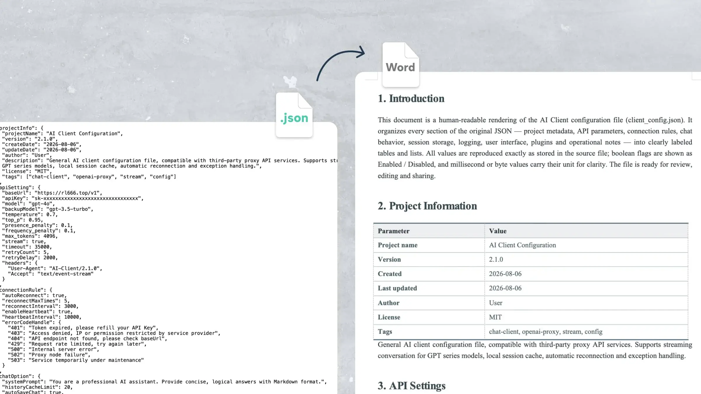 How to Convert JSON to Word Without Losing Data