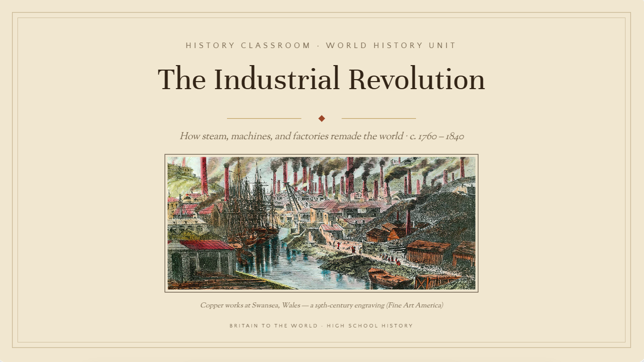 History classroom presentation template