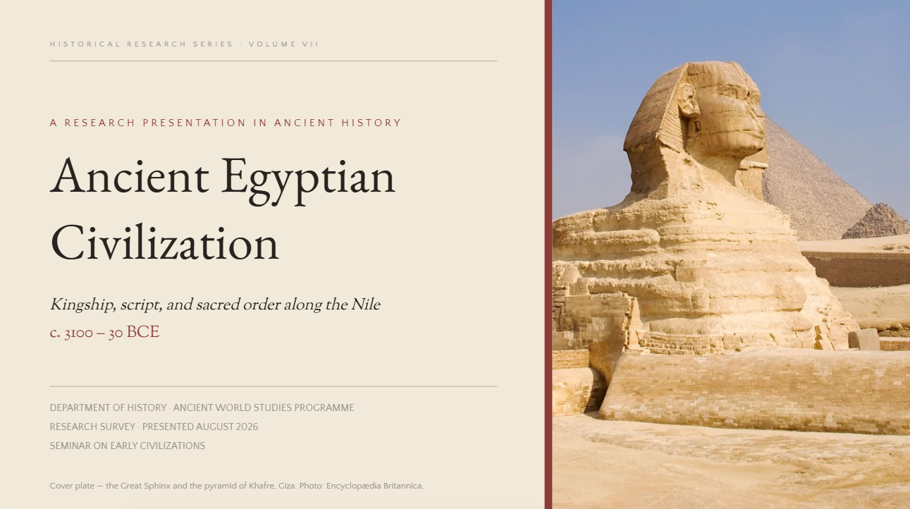 History research presentation template