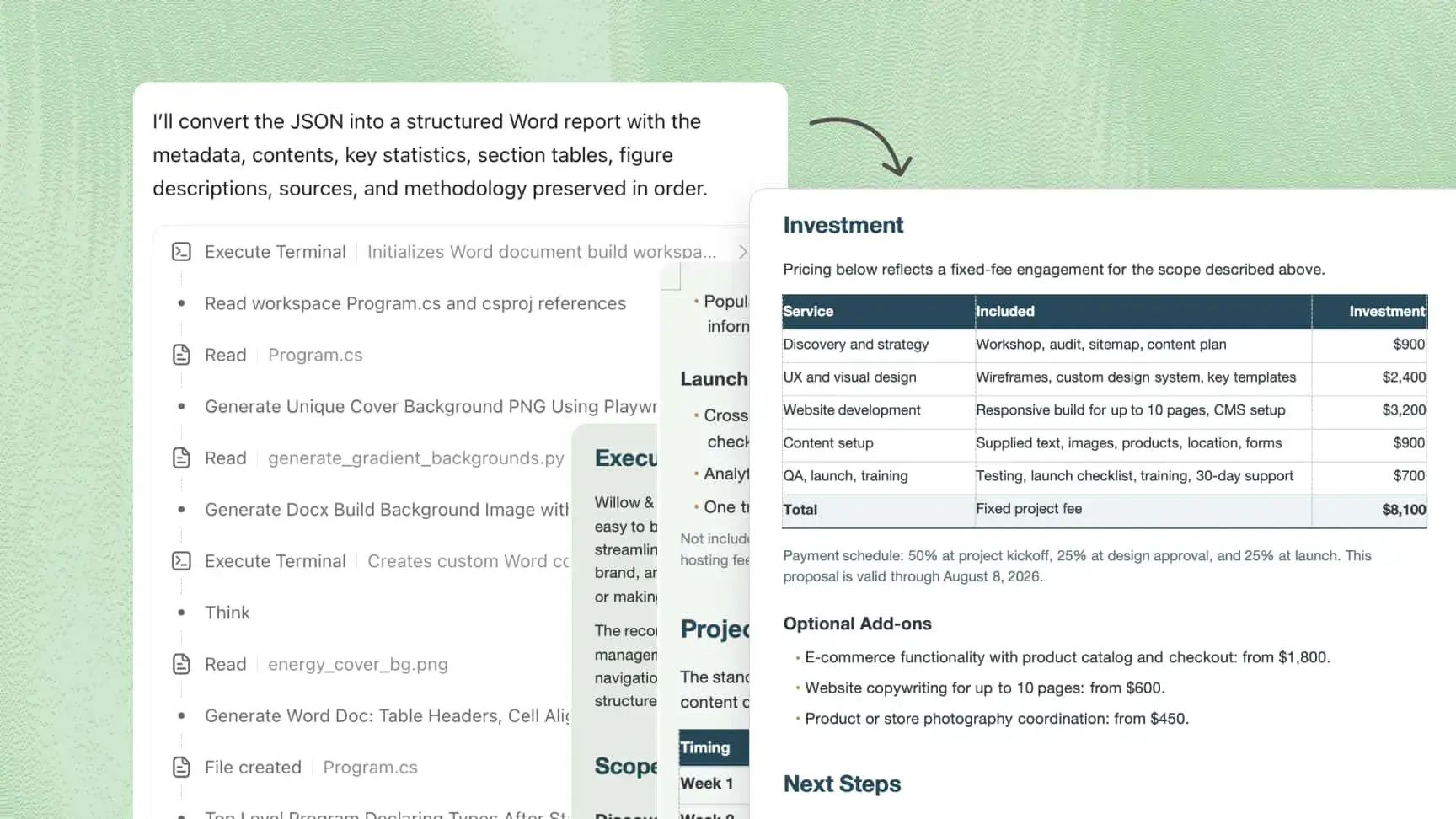 Organizza automaticamente le strutture JSON annidate